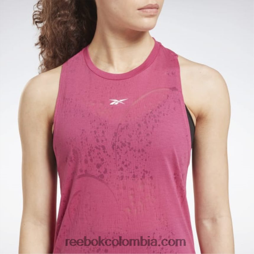 mujer rosa semi orgulloso camiseta sin mangas desgastada Reebok D260LP714