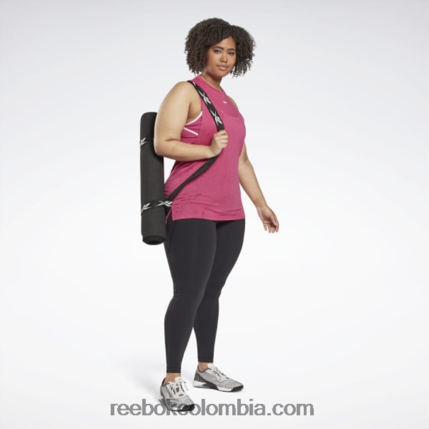 mujer rosa semi orgulloso camiseta sin mangas desgastada (talla grande) Reebok D260LP790