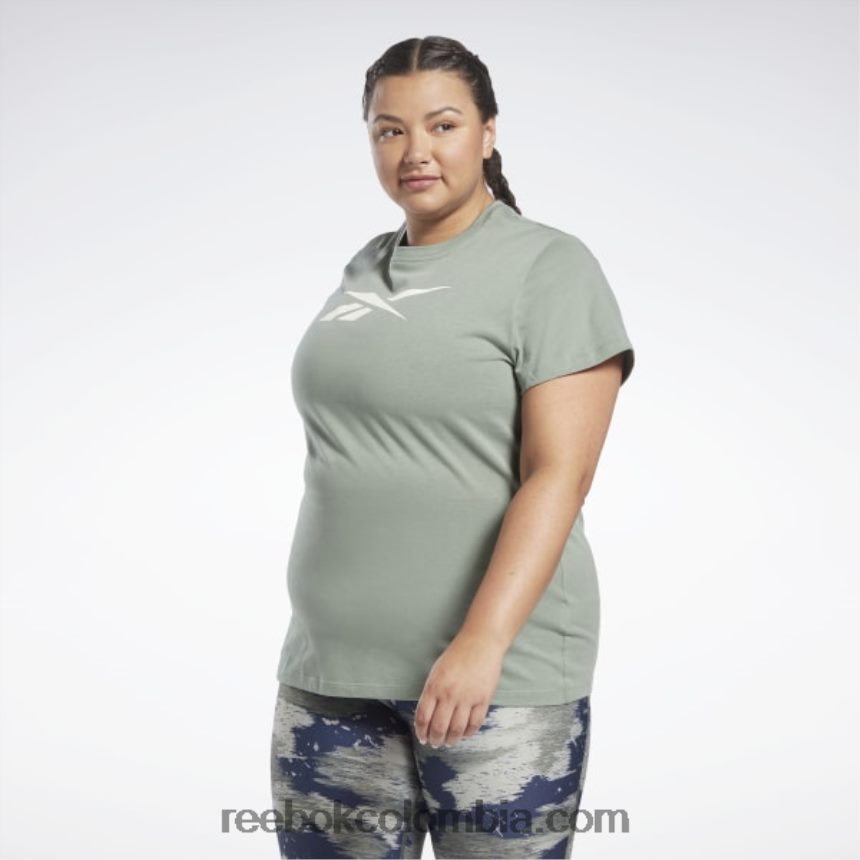 mujer armonía verde Camiseta con gráfico vectorial esencial de entrenamiento (talla grande) Reebok D260LP573