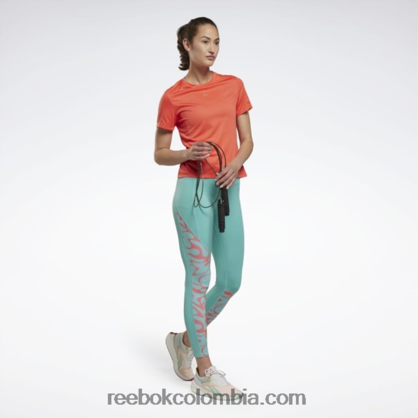 mujer bengala semi naranja camiseta corriendo speedwick Reebok D260LP954