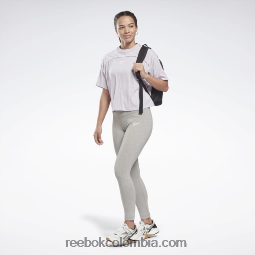 mujer brillo de cuarzo mel camiseta con ribetes Reebok D260LP851