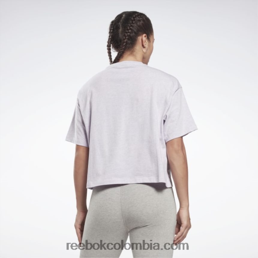 mujer brillo de cuarzo mel camiseta con ribetes Reebok D260LP851