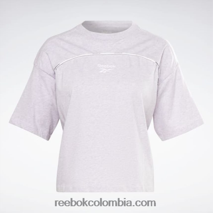 mujer brillo de cuarzo mel camiseta con ribetes Reebok D260LP851