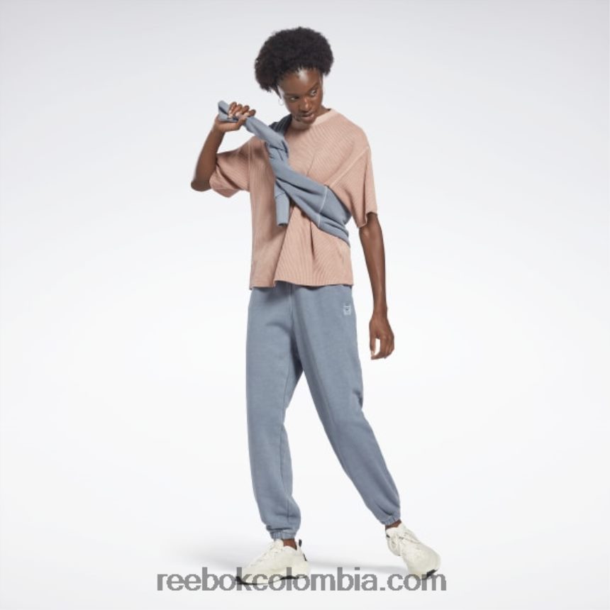 mujer cañón de coral camiseta waffle tinte natural les mills Reebok D260LP666