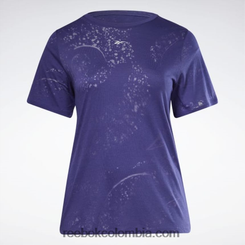mujer morado negrita camiseta desgastada (talla grande) Reebok D260LP545