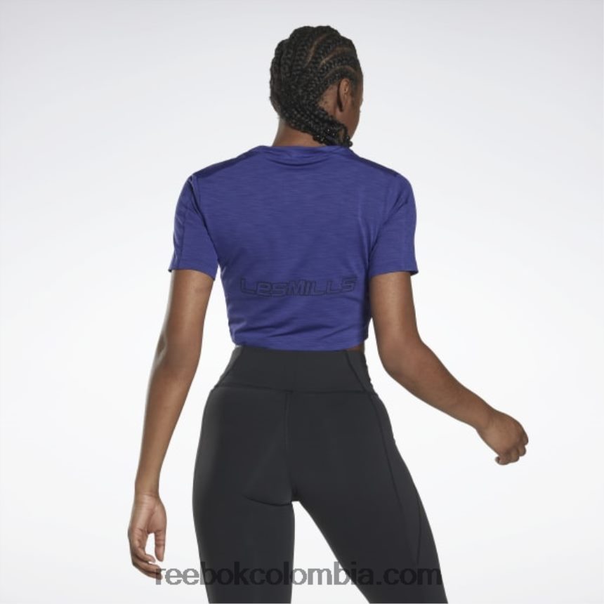 mujer morado negrita camiseta les mills estilo activchill Reebok D260LP879