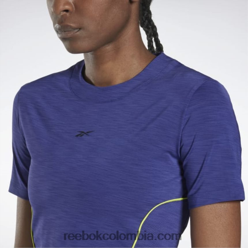 mujer morado negrita camiseta les mills estilo activchill Reebok D260LP879