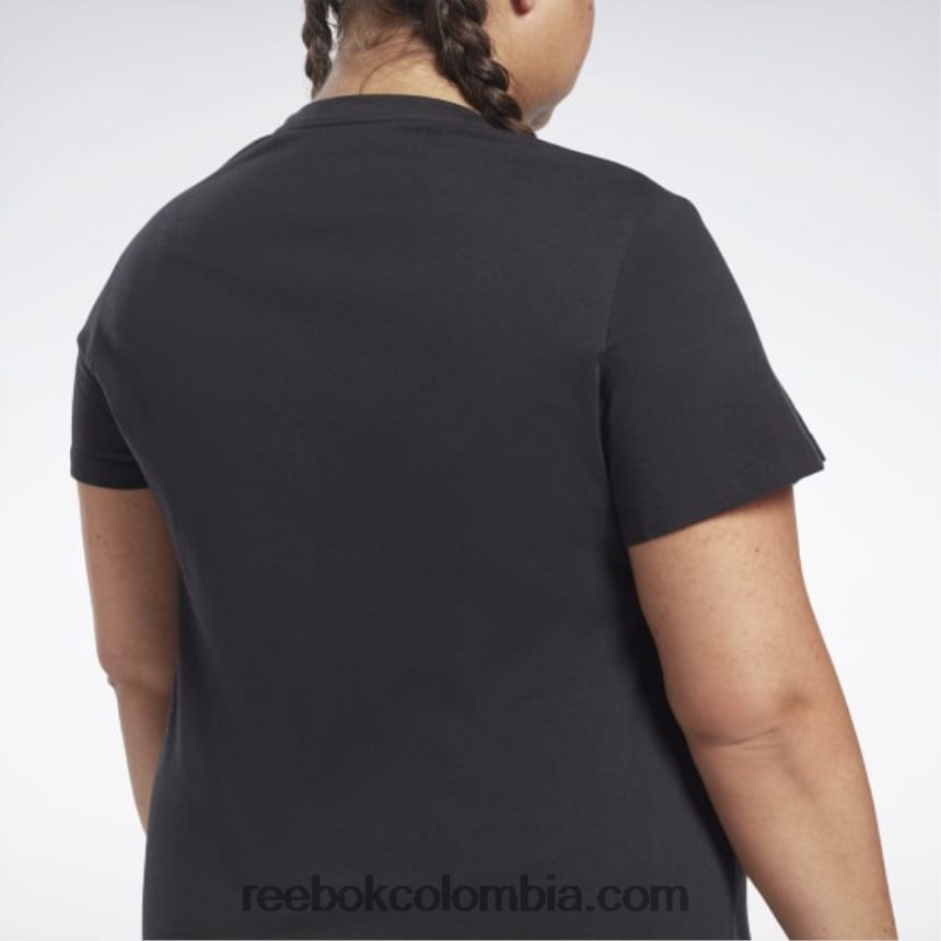 mujer negro Camiseta con gráfico vectorial esencial de entrenamiento (talla grande) Reebok D260LP654