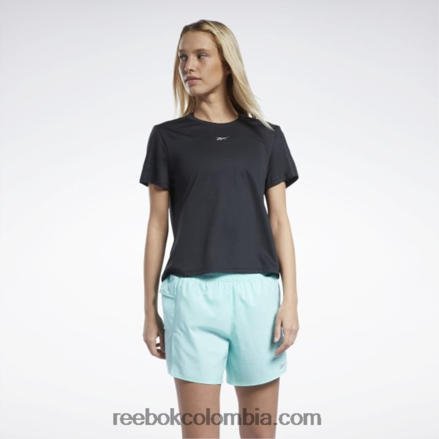 mujer negro camiseta corriendo speedwick Reebok D260LP589