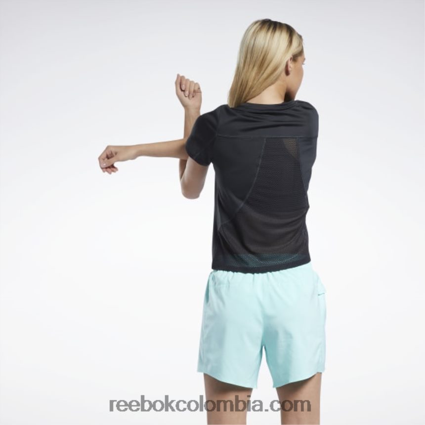 mujer negro camiseta corriendo speedwick Reebok D260LP589