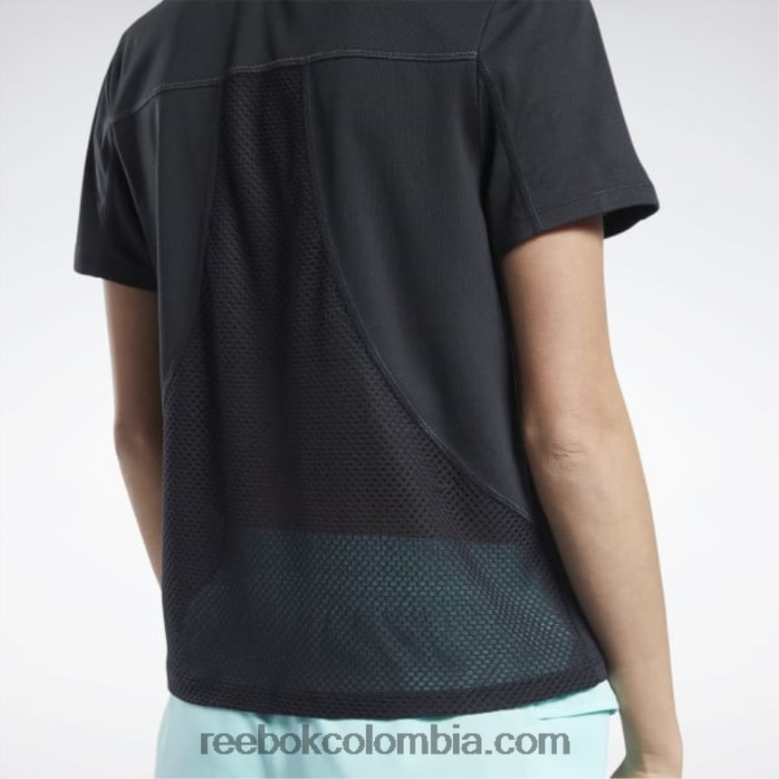 mujer negro camiseta corriendo speedwick Reebok D260LP589