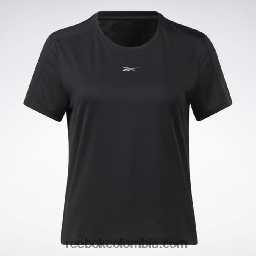 mujer negro camiseta corriendo speedwick Reebok D260LP589