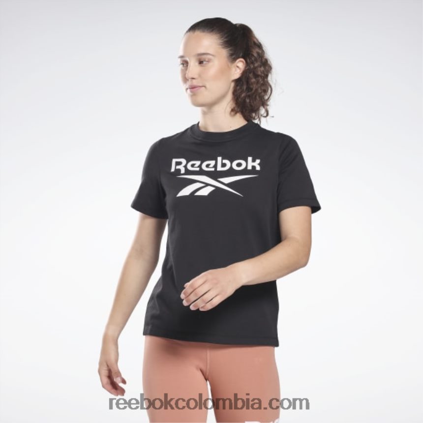 mujer negro camiseta de identidad Reebok D260LP713