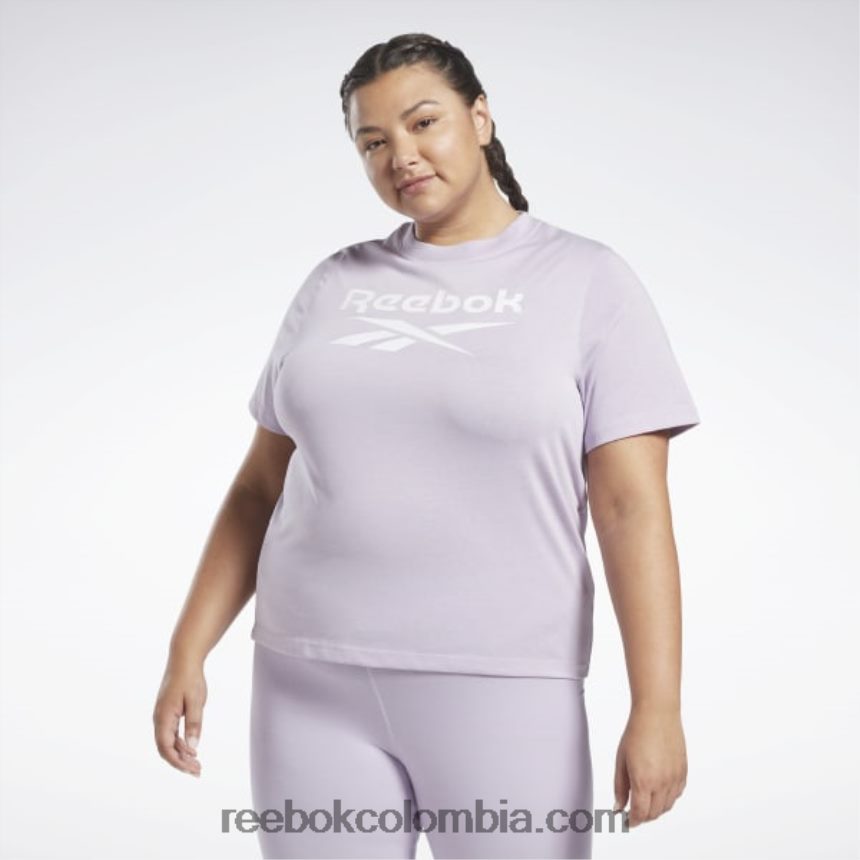 mujer oasis morado camiseta de identidad (talla grande) Reebok D260LP729