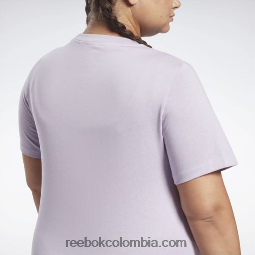 mujer oasis morado camiseta de identidad (talla grande) Reebok D260LP729