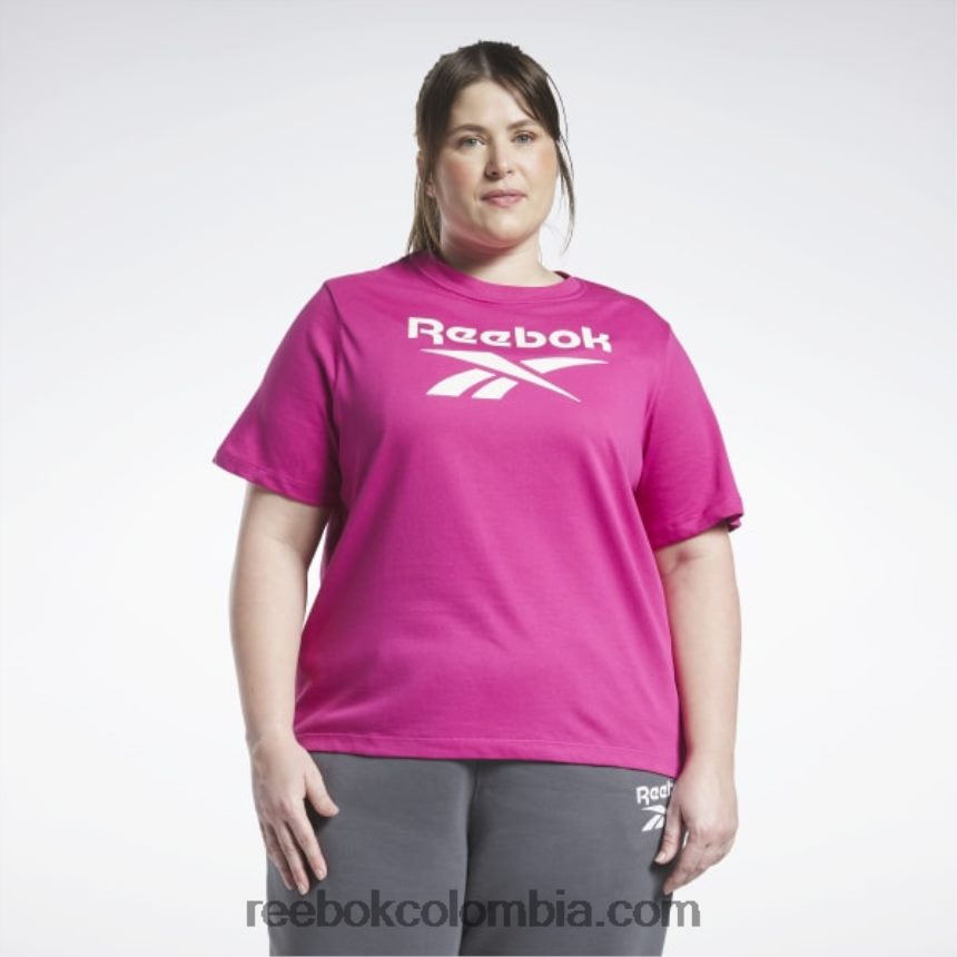mujer rosa semi orgulloso camiseta de identidad (talla grande) Reebok D260LP624