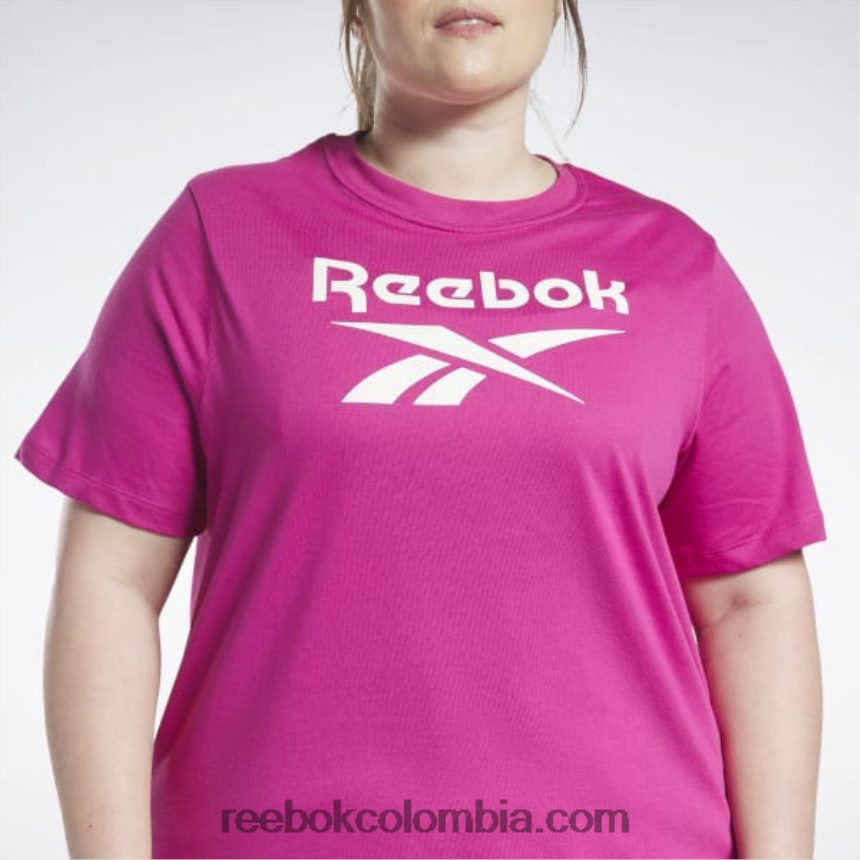 mujer rosa semi orgulloso camiseta de identidad (talla grande) Reebok D260LP624