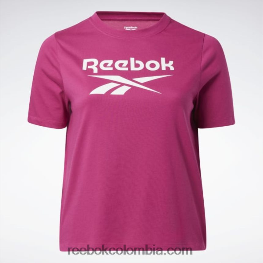 mujer rosa semi orgulloso camiseta de identidad (talla grande) Reebok D260LP624