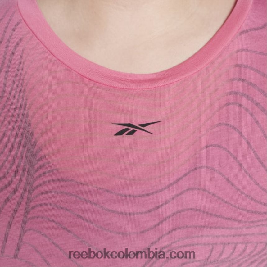 mujer rosa verdadero camiseta desgastada (talla grande) Reebok D260LP885
