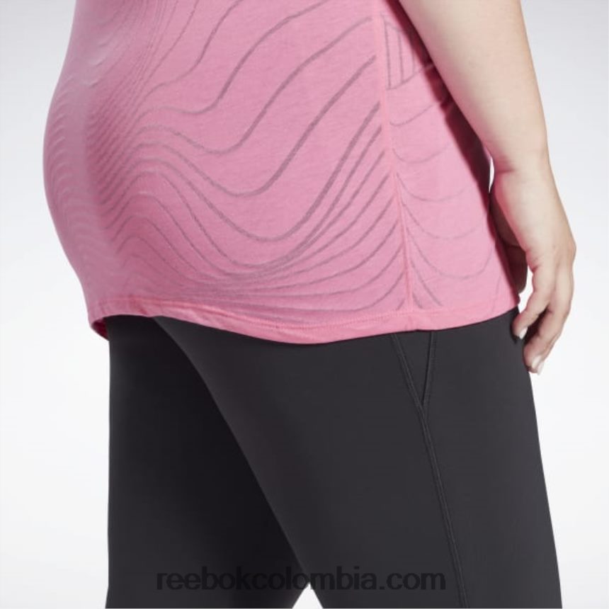 mujer rosa verdadero camiseta desgastada (talla grande) Reebok D260LP885