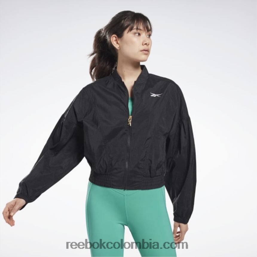 mujer negro chaqueta de moda brillante de estudio Reebok D260LP993