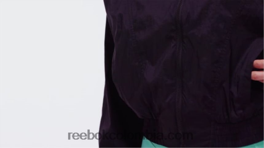 mujer negro chaqueta de moda brillante de estudio Reebok D260LP993