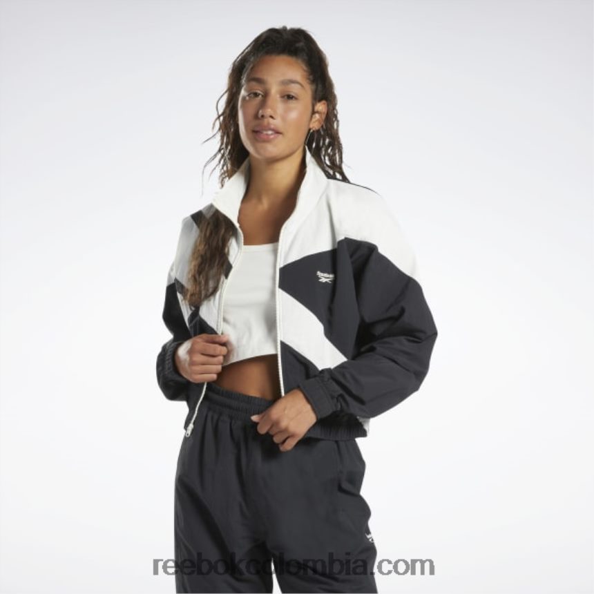 mujer noche negra chaqueta de chándal de la franquicia de clásicos Reebok D260LP206