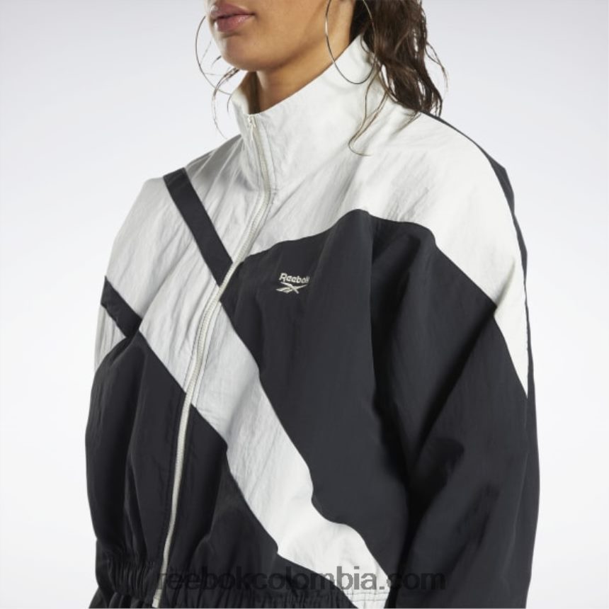 mujer noche negra chaqueta de chándal de la franquicia de clásicos Reebok D260LP206