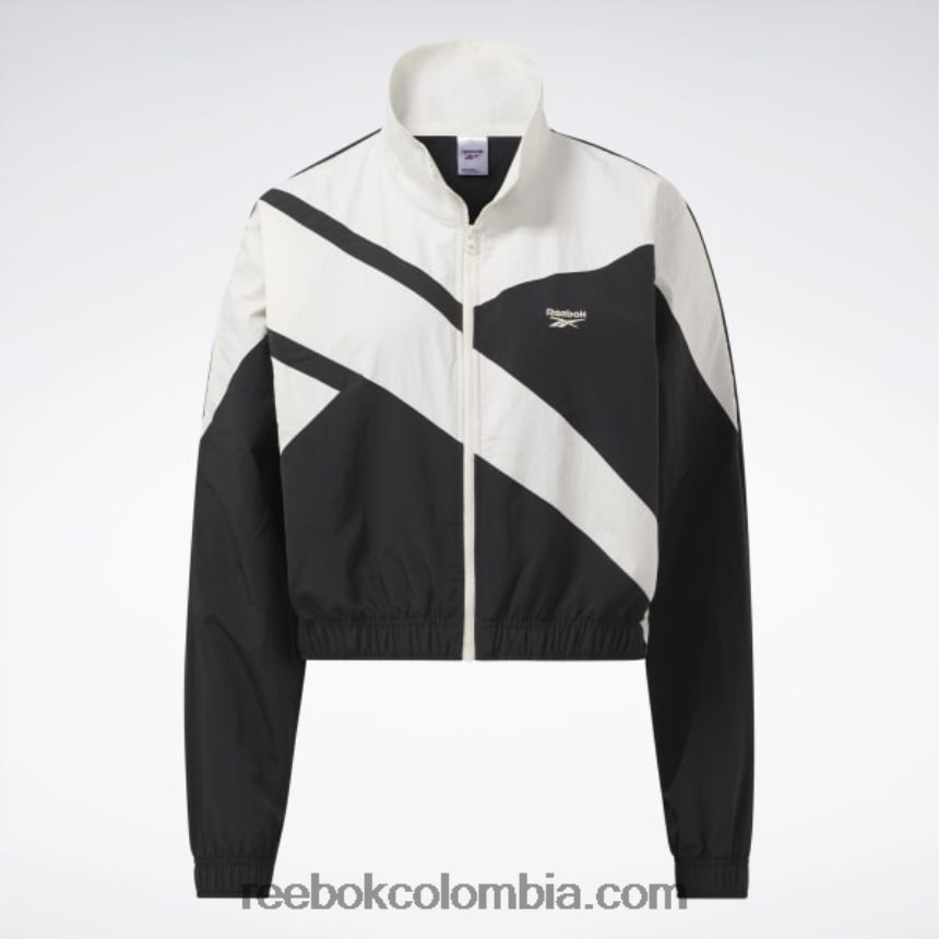 mujer noche negra chaqueta de chándal de la franquicia de clásicos Reebok D260LP206