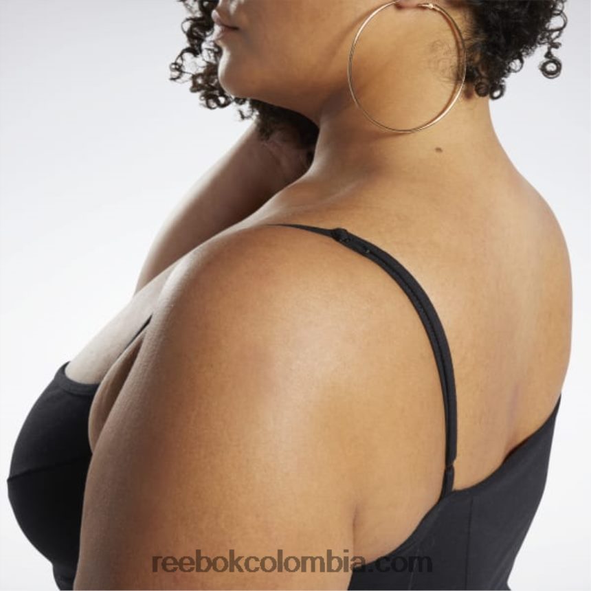 mujer negro vestido clásico de algodón (tallas grandes) Reebok D260LP585