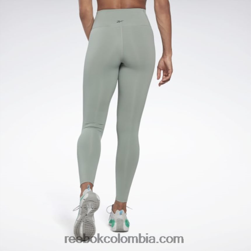 mujer armonía verde medias lux de talle alto Reebok D260LP233