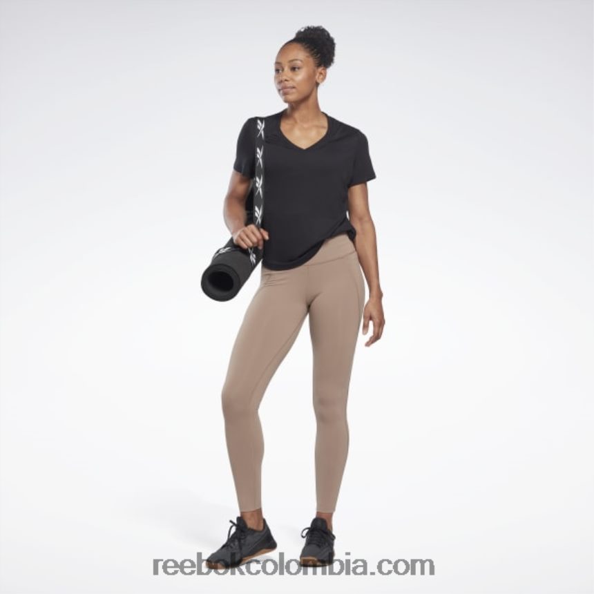 mujer gris pardo medias lux de talle alto Reebok D260LP417