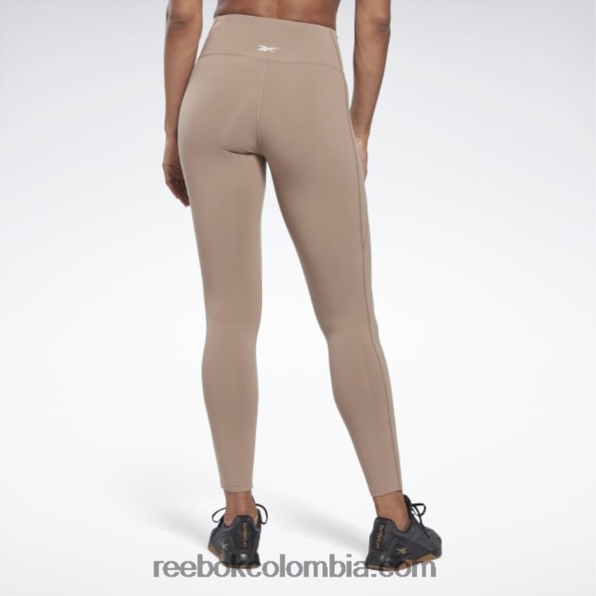 mujer gris pardo medias lux de talle alto Reebok D260LP417