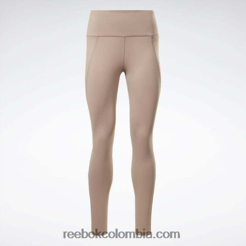 mujer gris pardo medias lux de talle alto Reebok D260LP417