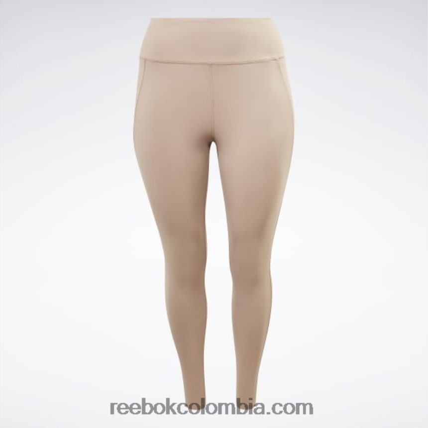 mujer gris pardo medias lux de talle alto (tallas grandes) Reebok D260LP909