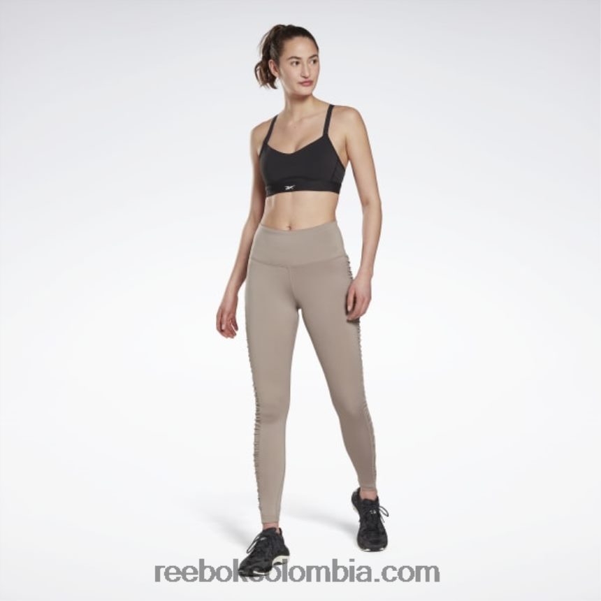 mujer gris roca atrevidas medias fruncidas de cintura alta Reebok D260LP892