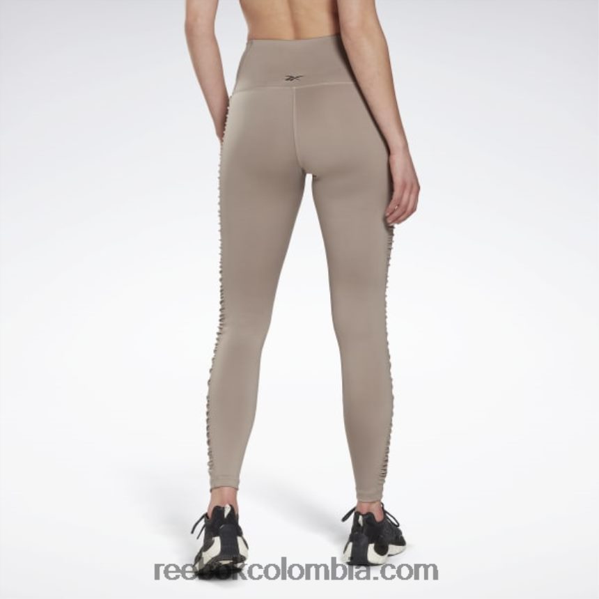 mujer gris roca atrevidas medias fruncidas de cintura alta Reebok D260LP892
