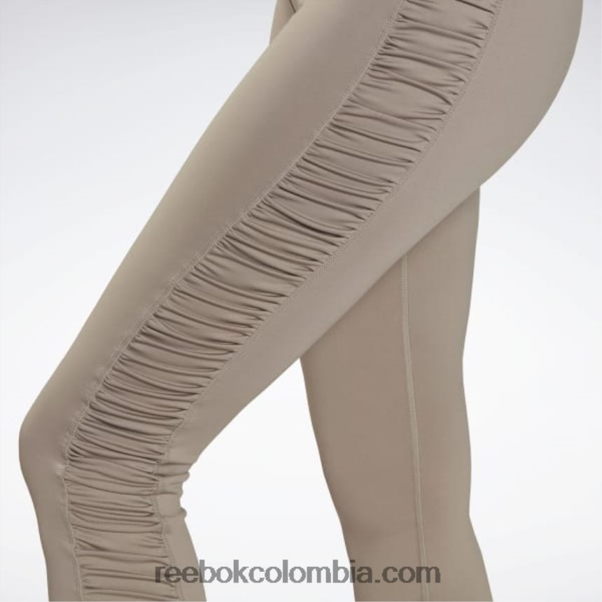 mujer gris roca atrevidas medias fruncidas de cintura alta Reebok D260LP892