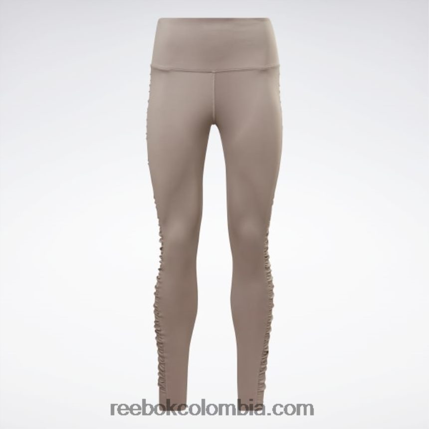 mujer gris roca atrevidas medias fruncidas de cintura alta Reebok D260LP892