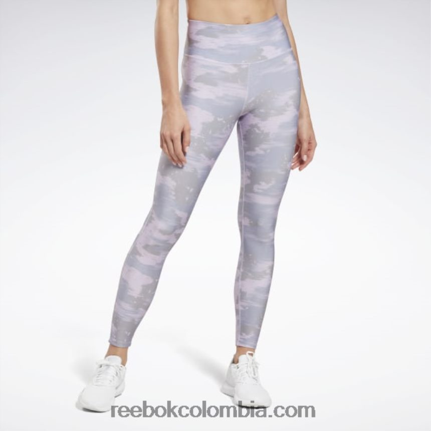 mujer neblina violeta medias con estampado de camuflaje Reebok D260LP480