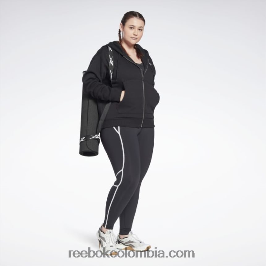 mujer negro medias colorblock de cintura alta lux (talla grande) Reebok D260LP636