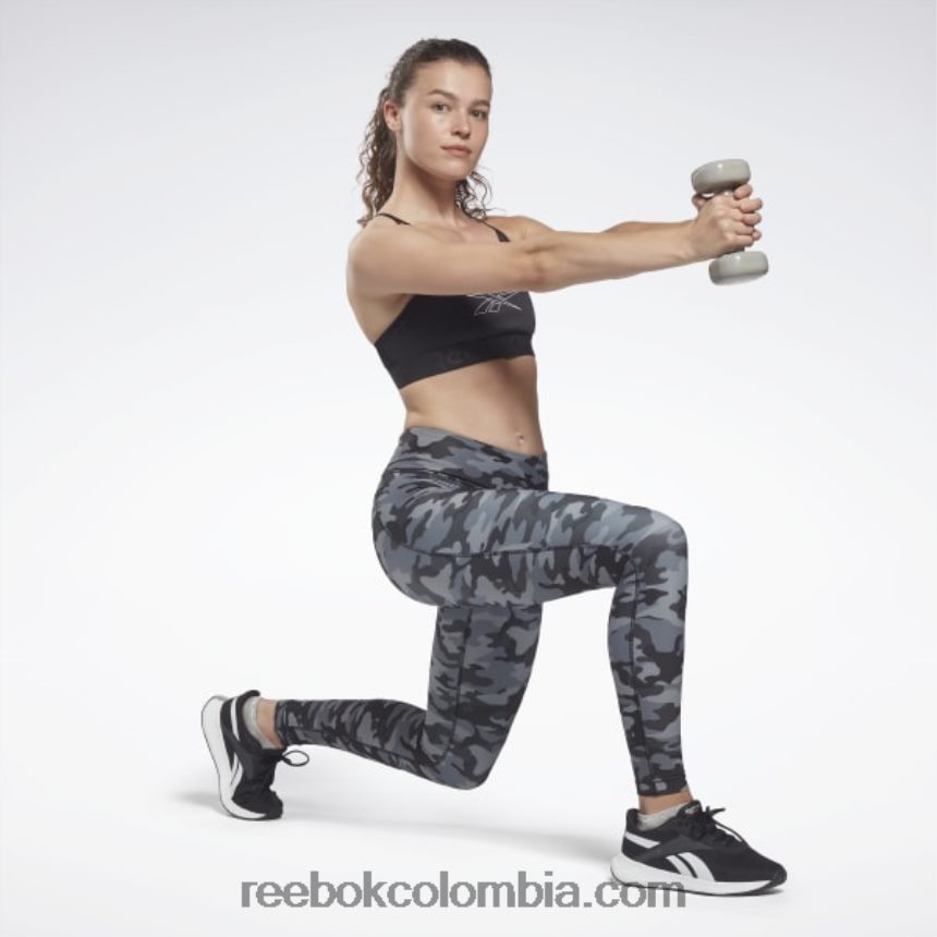 mujer negro medias con estampado de camuflaje lux bold Reebok D260LP433