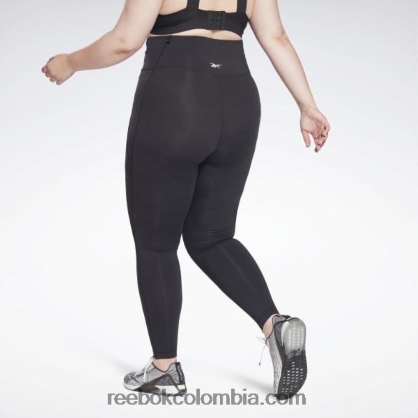 mujer negro medias lux de talle alto (tallas grandes) Reebok D260LP527