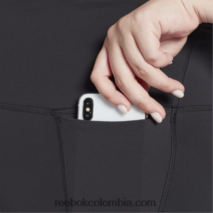 mujer negro medias lux de talle alto (tallas grandes) Reebok D260LP527