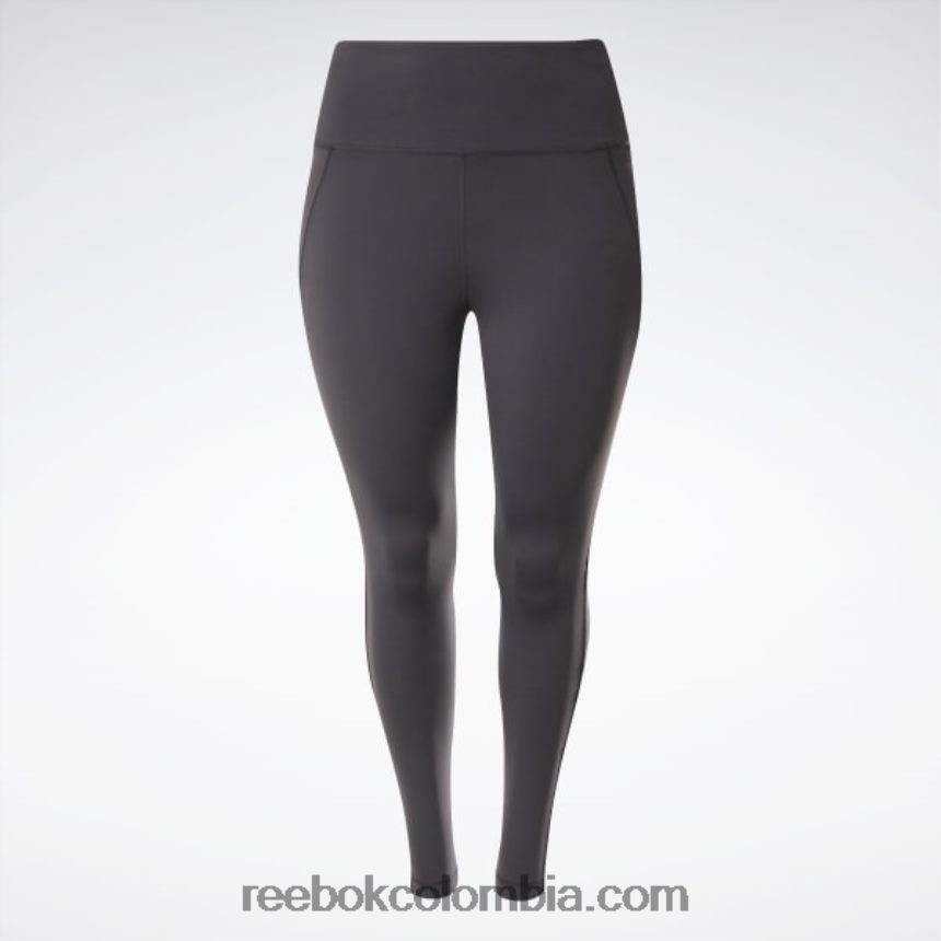 mujer negro medias lux de talle alto (tallas grandes) Reebok D260LP527