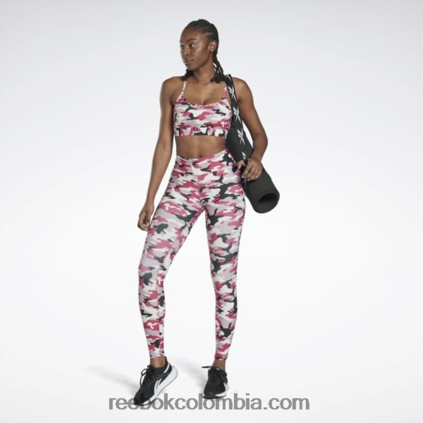mujer rosa semi orgulloso medias con estampado de camuflaje lux bold Reebok D260LP547