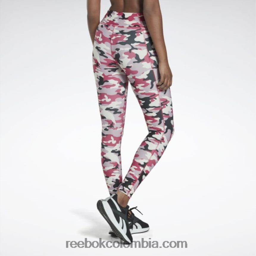 mujer rosa semi orgulloso medias con estampado de camuflaje lux bold Reebok D260LP547