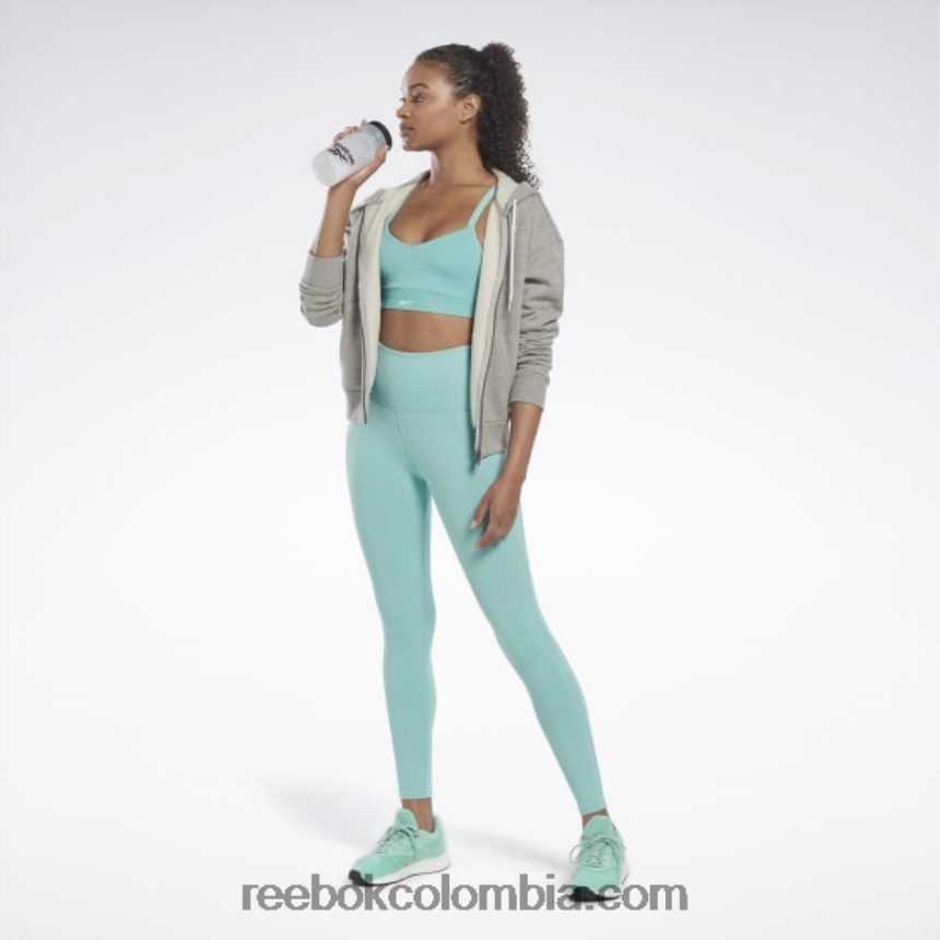 mujer verde azulado semi clásico medias lux de talle alto Reebok D260LP969