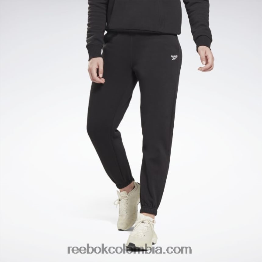 mujer negro joggers de felpa de identidad Reebok D260LP292