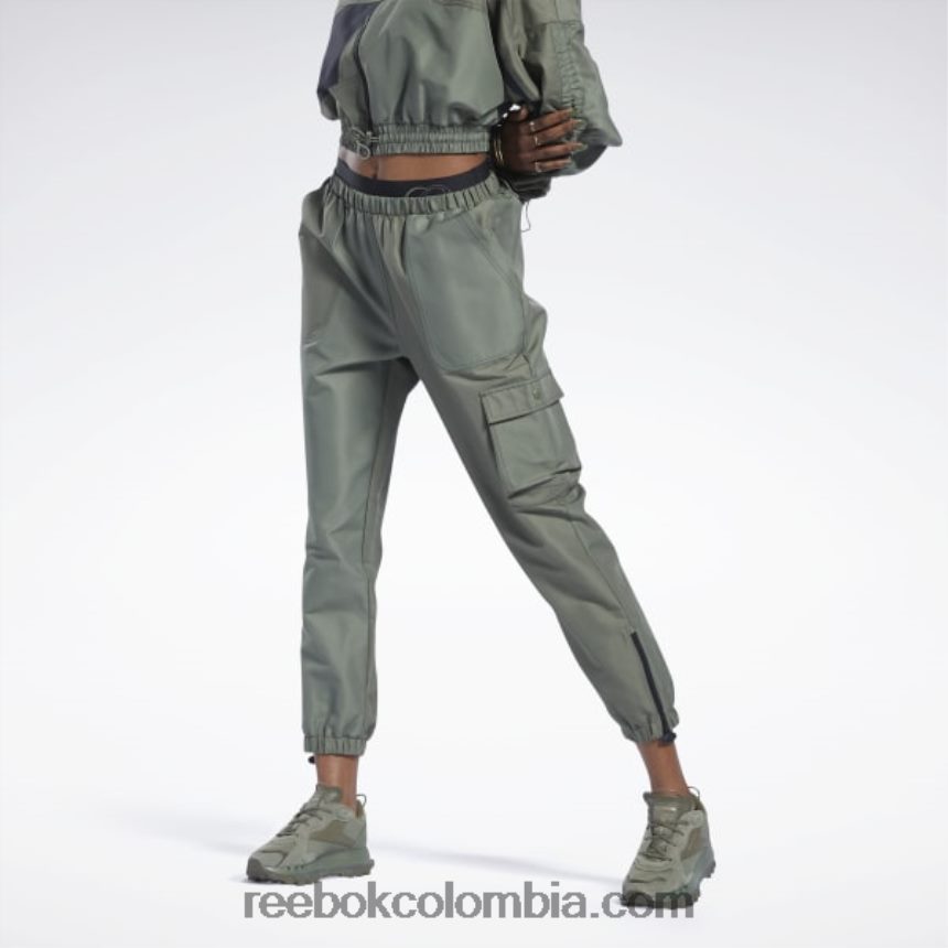 mujer cazador verde pantalones cardi b Reebok D260LP936